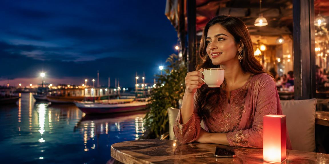 কুমিল্লায় সমুদ্র সৈকতে মোবাইল পেমেন্ট করছেন একজন ব্যবহারকারী